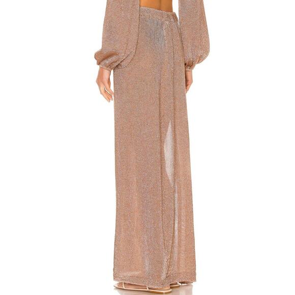 Lovers and Friends Nayelli Wrap Skirt in Gold NWT Size Small - Picture 4 of 4